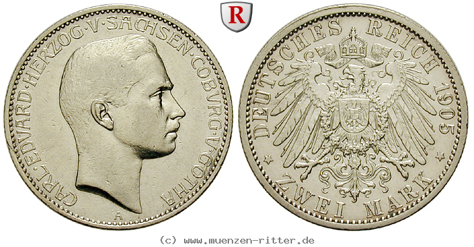 Klicken Sie auf das Bild um es auf Ihrem Rechner zu speichern deutsches-kaiserreich-carl-eduard-2-mark/58828.jpg