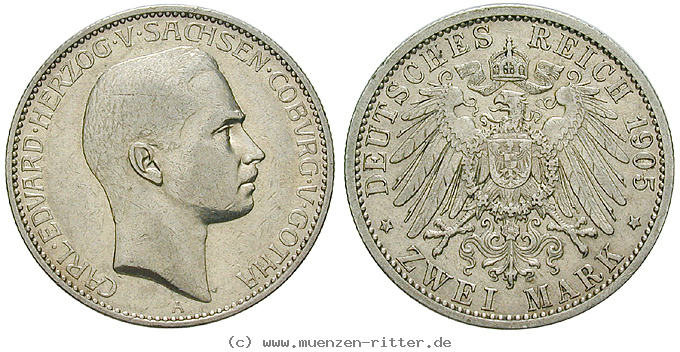 Klicken Sie auf das Bild um es auf Ihrem Rechner zu speichern deutsches-kaiserreich-carl-eduard-2-mark/71143.jpg