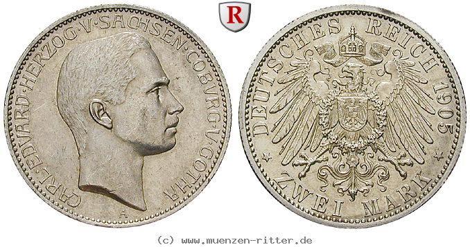 Klicken Sie auf das Bild um es auf Ihrem Rechner zu speichern deutsches-kaiserreich-carl-eduard-2-mark/79831.jpg