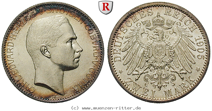 Klicken Sie auf das Bild um es auf Ihrem Rechner zu speichern deutsches-kaiserreich-carl-eduard-2-mark/93576.jpg