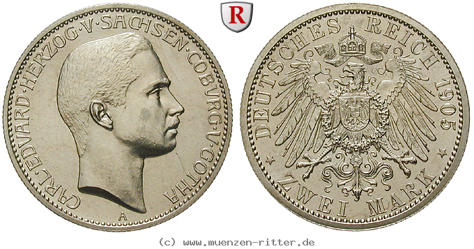 Klicken Sie auf das Bild um es auf Ihrem Rechner zu speichern deutsches-kaiserreich-carl-eduard-2-mark/98155.jpg