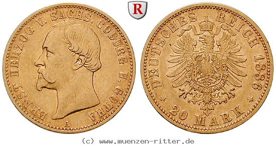 Klicken Sie auf das Bild um es auf Ihrem Rechner zu speichern deutsches-kaiserreich-ernst-ii-20-mark/49561.jpg