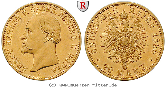 Klicken Sie auf das Bild um es auf Ihrem Rechner zu speichern deutsches-kaiserreich-ernst-ii-20-mark/97719.jpg