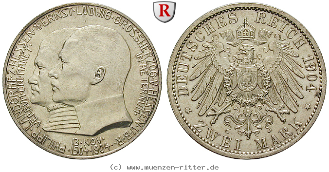 Klicken Sie auf das Bild um es auf Ihrem Rechner zu speichern deutsches-kaiserreich-ernst-ludwig-2-mark/102792.jpg