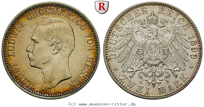 Klicken Sie auf das Bild um es auf Ihrem Rechner zu speichern deutsches-kaiserreich-ernst-ludwig-2-mark/103995.jpg