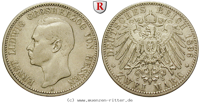 Klicken Sie auf das Bild um es auf Ihrem Rechner zu speichern deutsches-kaiserreich-ernst-ludwig-2-mark/58775.jpg