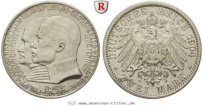 Klicken Sie auf das Bild um es auf Ihrem Rechner zu speichern deutsches-kaiserreich-ernst-ludwig-2-mark/60340.jpg