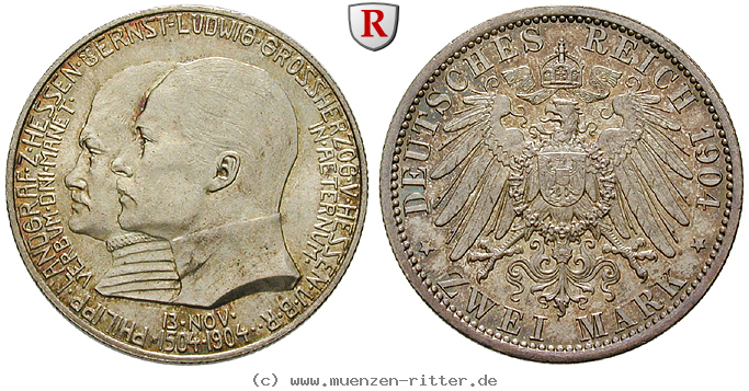 Klicken Sie auf das Bild um es auf Ihrem Rechner zu speichern deutsches-kaiserreich-ernst-ludwig-2-mark/79561.jpg