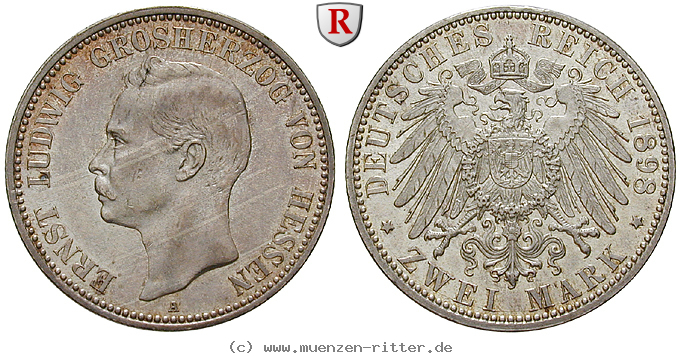 Klicken Sie auf das Bild um es auf Ihrem Rechner zu speichern deutsches-kaiserreich-ernst-ludwig-2-mark/79810.jpg