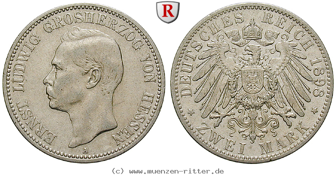 Klicken Sie auf das Bild um es auf Ihrem Rechner zu speichern deutsches-kaiserreich-ernst-ludwig-2-mark/84824.jpg