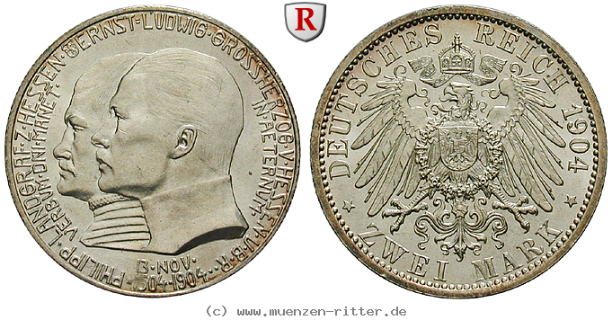 Klicken Sie auf das Bild um es auf Ihrem Rechner zu speichern deutsches-kaiserreich-ernst-ludwig-2-mark/93536.jpg