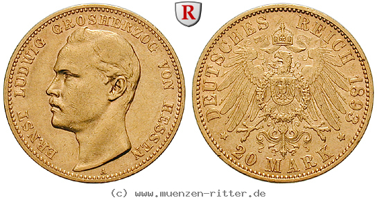 Klicken Sie auf das Bild um es auf Ihrem Rechner zu speichern deutsches-kaiserreich-ernst-ludwig-20-mark/101251.jpg