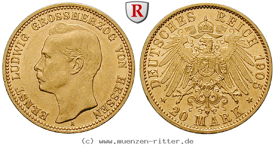 Klicken Sie auf das Bild um es auf Ihrem Rechner zu speichern deutsches-kaiserreich-ernst-ludwig-20-mark/32425.jpg