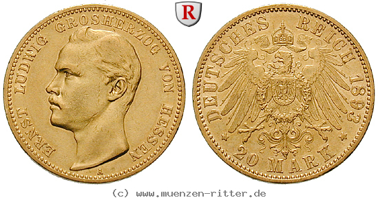 Klicken Sie auf das Bild um es auf Ihrem Rechner zu speichern deutsches-kaiserreich-ernst-ludwig-20-mark/33093.jpg