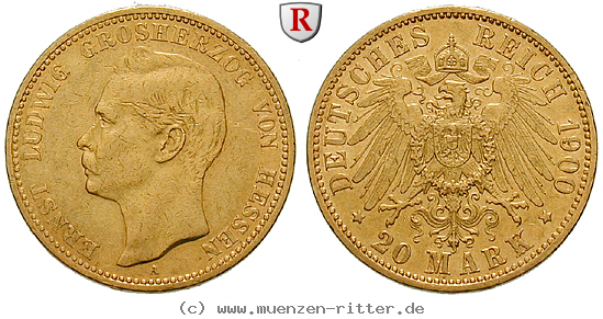 Klicken Sie auf das Bild um es auf Ihrem Rechner zu speichern deutsches-kaiserreich-ernst-ludwig-20-mark/33100.jpg