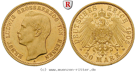 Klicken Sie auf das Bild um es auf Ihrem Rechner zu speichern deutsches-kaiserreich-ernst-ludwig-20-mark/33103.jpg