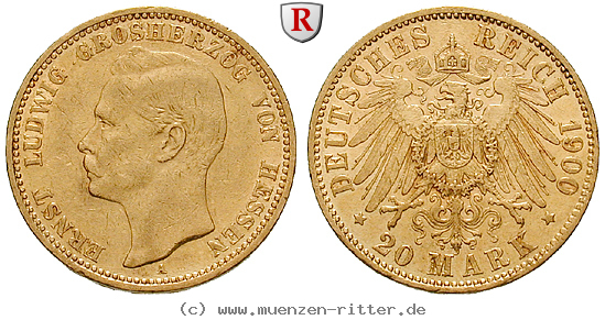 Klicken Sie auf das Bild um es auf Ihrem Rechner zu speichern deutsches-kaiserreich-ernst-ludwig-20-mark/68372.jpg