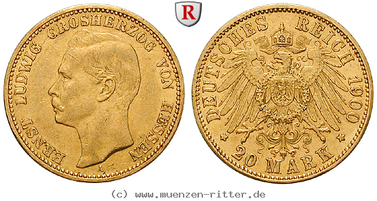 Klicken Sie auf das Bild um es auf Ihrem Rechner zu speichern deutsches-kaiserreich-ernst-ludwig-20-mark/94628.jpg