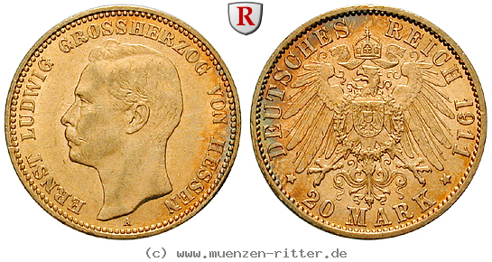 Klicken Sie auf das Bild um es auf Ihrem Rechner zu speichern deutsches-kaiserreich-ernst-ludwig-20-mark/96454.jpg