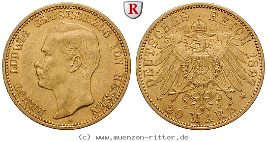 Klicken Sie auf das Bild um es auf Ihrem Rechner zu speichern deutsches-kaiserreich-ernst-ludwig-20-mark/99308.jpg
