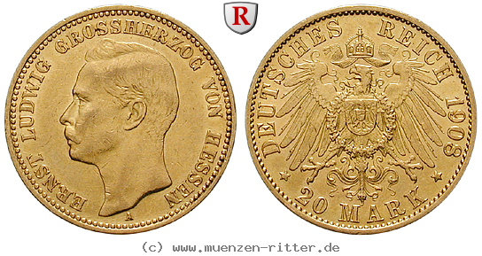 Klicken Sie auf das Bild um es auf Ihrem Rechner zu speichern deutsches-kaiserreich-ernst-ludwig-20-mark/99679.jpg