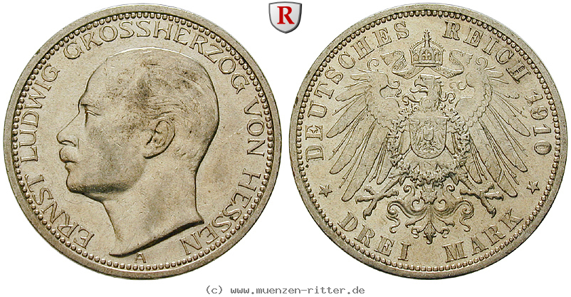 Klicken Sie auf das Bild um es auf Ihrem Rechner zu speichern deutsches-kaiserreich-ernst-ludwig-3-mark/45949.jpg
