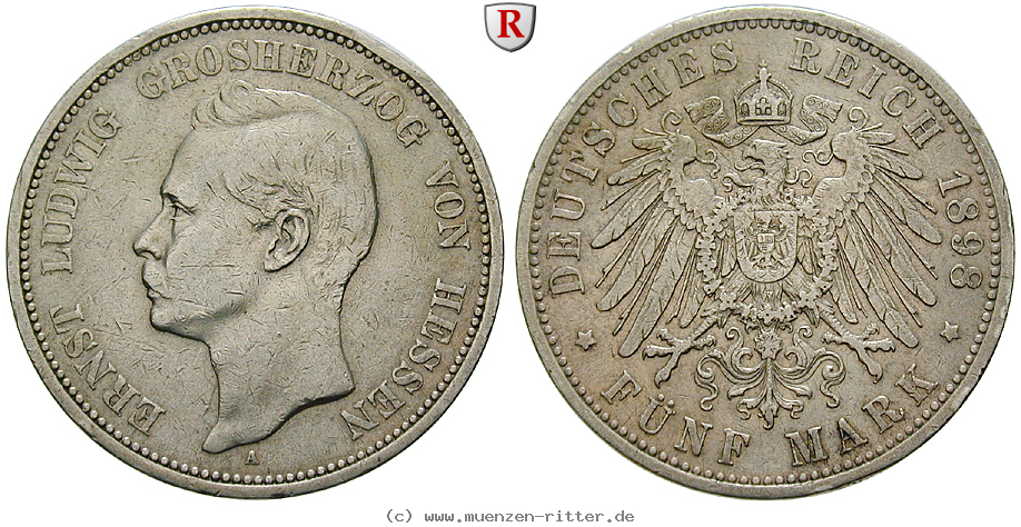 Klicken Sie auf das Bild um es auf Ihrem Rechner zu speichern deutsches-kaiserreich-ernst-ludwig-5-mark/102176.jpg