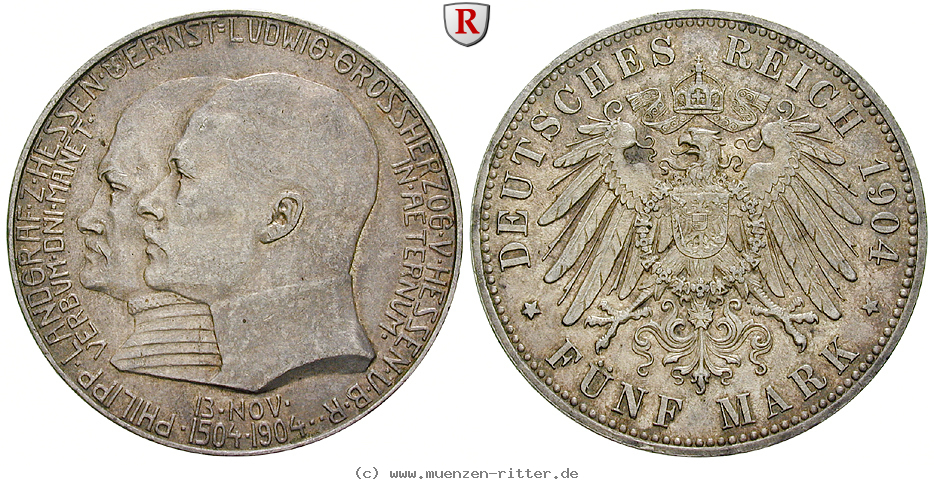 Klicken Sie auf das Bild um es auf Ihrem Rechner zu speichern deutsches-kaiserreich-ernst-ludwig-5-mark/16027.jpg