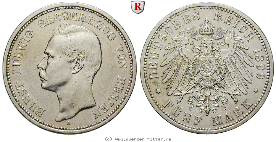 Klicken Sie auf das Bild um es auf Ihrem Rechner zu speichern deutsches-kaiserreich-ernst-ludwig-5-mark/34122.jpg
