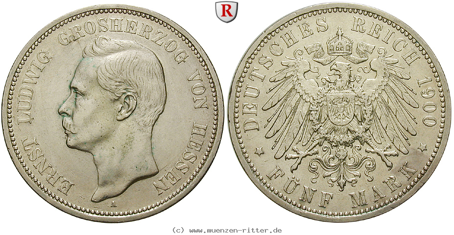 Klicken Sie auf das Bild um es auf Ihrem Rechner zu speichern deutsches-kaiserreich-ernst-ludwig-5-mark/34124.jpg