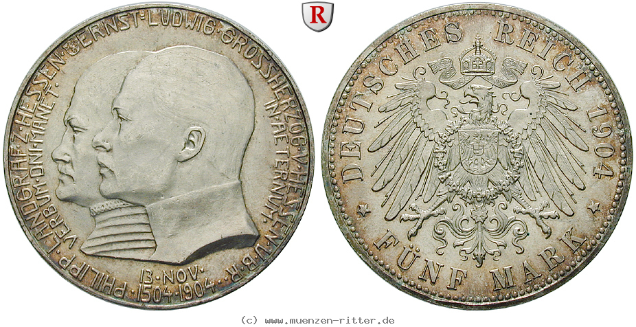 Klicken Sie auf das Bild um es auf Ihrem Rechner zu speichern deutsches-kaiserreich-ernst-ludwig-5-mark/35042.jpg