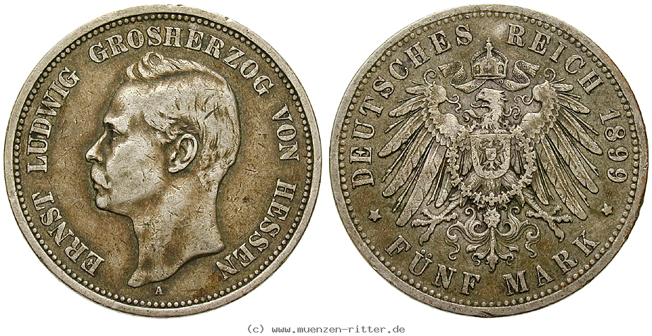 Klicken Sie auf das Bild um es auf Ihrem Rechner zu speichern deutsches-kaiserreich-ernst-ludwig-5-mark/45001.jpg