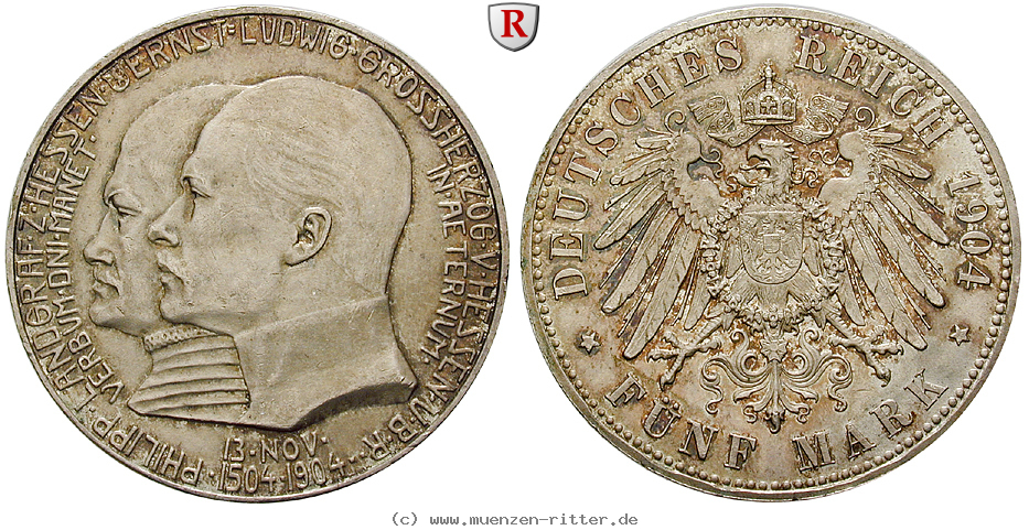 Klicken Sie auf das Bild um es auf Ihrem Rechner zu speichern deutsches-kaiserreich-ernst-ludwig-5-mark/45948.jpg
