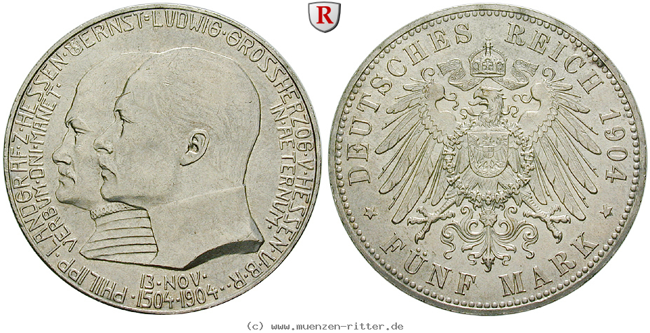 Klicken Sie auf das Bild um es auf Ihrem Rechner zu speichern deutsches-kaiserreich-ernst-ludwig-5-mark/60339.jpg