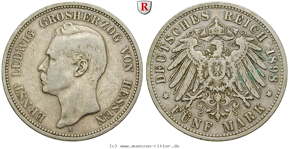 Klicken Sie auf das Bild um es auf Ihrem Rechner zu speichern deutsches-kaiserreich-ernst-ludwig-5-mark/60919.jpg