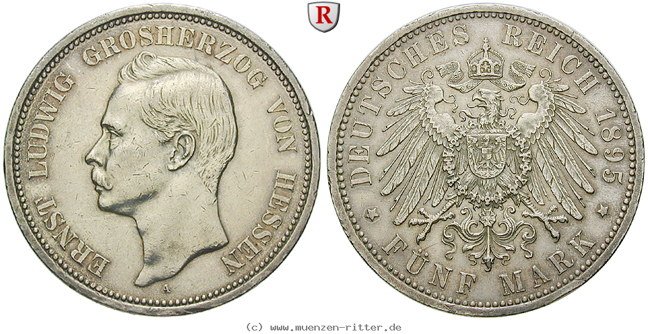 Klicken Sie auf das Bild um es auf Ihrem Rechner zu speichern deutsches-kaiserreich-ernst-ludwig-5-mark/70998.jpg