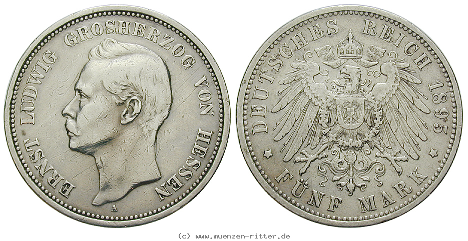 Klicken Sie auf das Bild um es auf Ihrem Rechner zu speichern deutsches-kaiserreich-ernst-ludwig-5-mark/80633.jpg