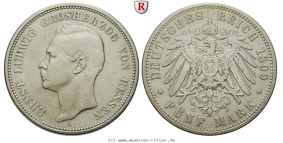 Klicken Sie auf das Bild um es auf Ihrem Rechner zu speichern deutsches-kaiserreich-ernst-ludwig-5-mark/89410.jpg