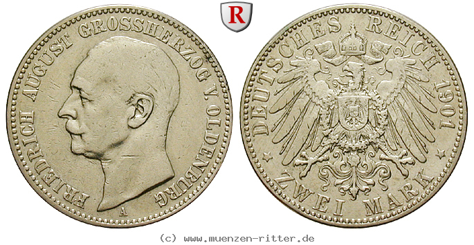Klicken Sie auf das Bild um es auf Ihrem Rechner zu speichern deutsches-kaiserreich-friedrich-august-2-mark/25213.jpg