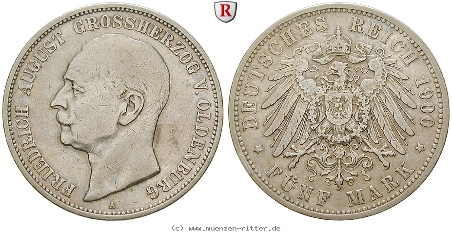 Klicken Sie auf das Bild um es auf Ihrem Rechner zu speichern deutsches-kaiserreich-friedrich-august-5-mark/53369.jpg