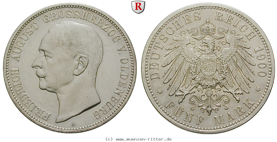 Klicken Sie auf das Bild um es auf Ihrem Rechner zu speichern deutsches-kaiserreich-friedrich-august-5-mark/88941.jpg