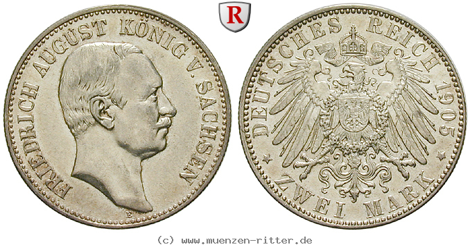Klicken Sie auf das Bild um es auf Ihrem Rechner zu speichern deutsches-kaiserreich-friedrich-august-iii-2-mark/35051.jpg