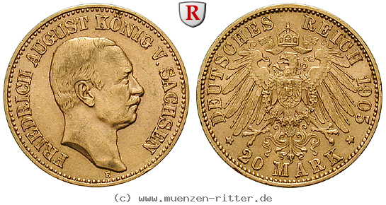 Klicken Sie auf das Bild um es auf Ihrem Rechner zu speichern deutsches-kaiserreich-friedrich-august-iii-20-mark/100643.jpg