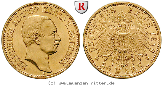 Klicken Sie auf das Bild um es auf Ihrem Rechner zu speichern deutsches-kaiserreich-friedrich-august-iii-20-mark/33277.jpg