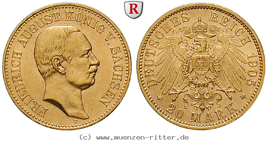 Klicken Sie auf das Bild um es auf Ihrem Rechner zu speichern deutsches-kaiserreich-friedrich-august-iii-20-mark/94641.jpg