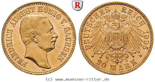Klicken Sie auf das Bild um es auf Ihrem Rechner zu speichern deutsches-kaiserreich-friedrich-august-iii-20-mark/95799.jpg