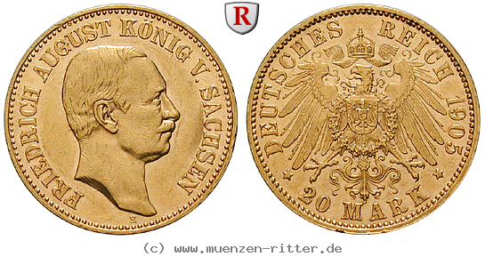 Klicken Sie auf das Bild um es auf Ihrem Rechner zu speichern deutsches-kaiserreich-friedrich-august-iii-20-mark/96744.jpg