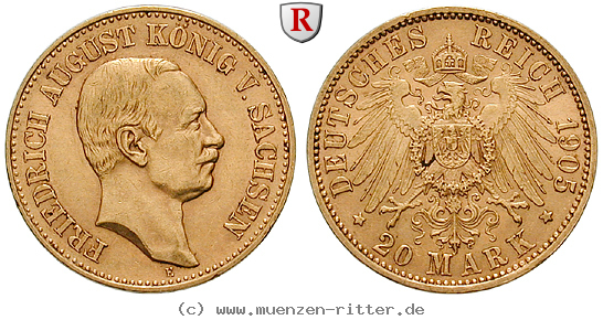 Klicken Sie auf das Bild um es auf Ihrem Rechner zu speichern deutsches-kaiserreich-friedrich-august-iii-20-mark/98870.jpg