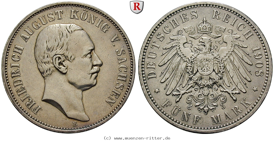 deutsches-kaiserreich-friedrich-august-iii-5-mark/101622.jpg