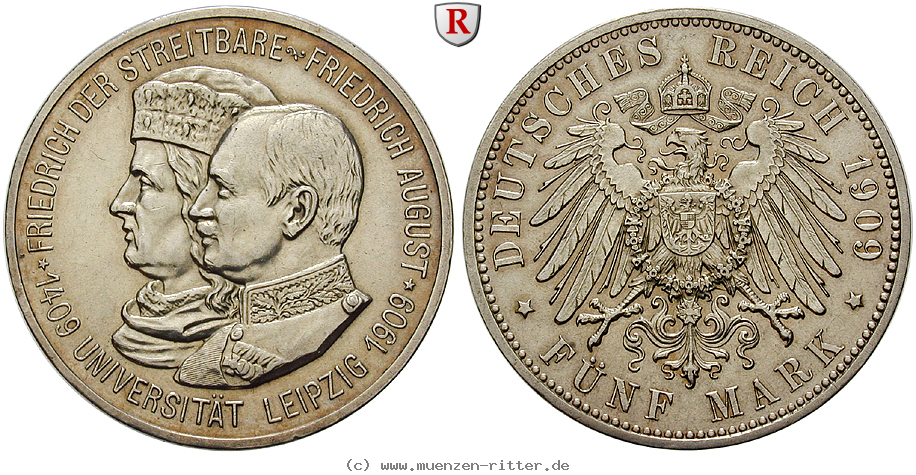 deutsches-kaiserreich-friedrich-august-iii-5-mark/101624.jpg